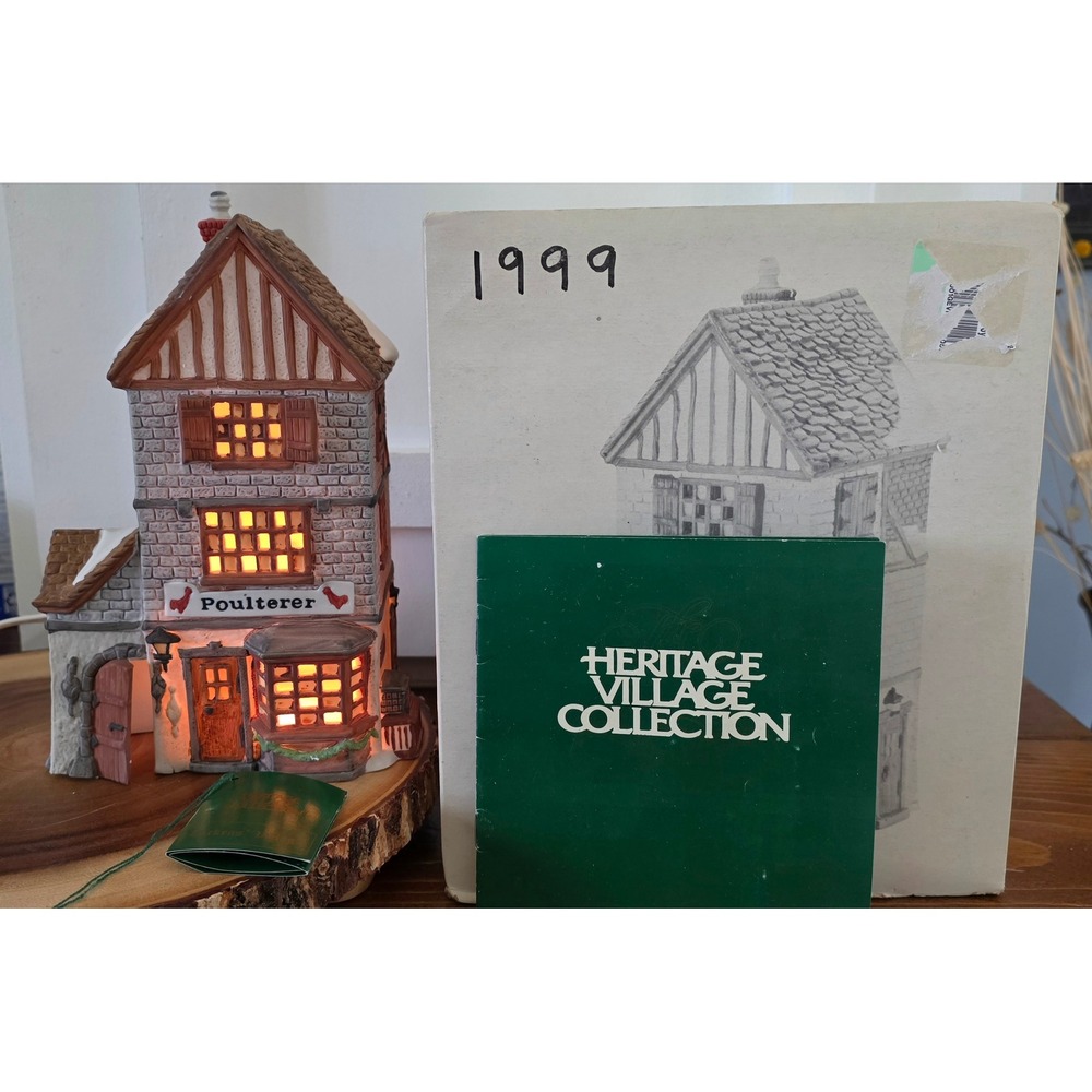 VTG Retired Dept 56 Dickens Village Series Poulterer Heritage Village Collect